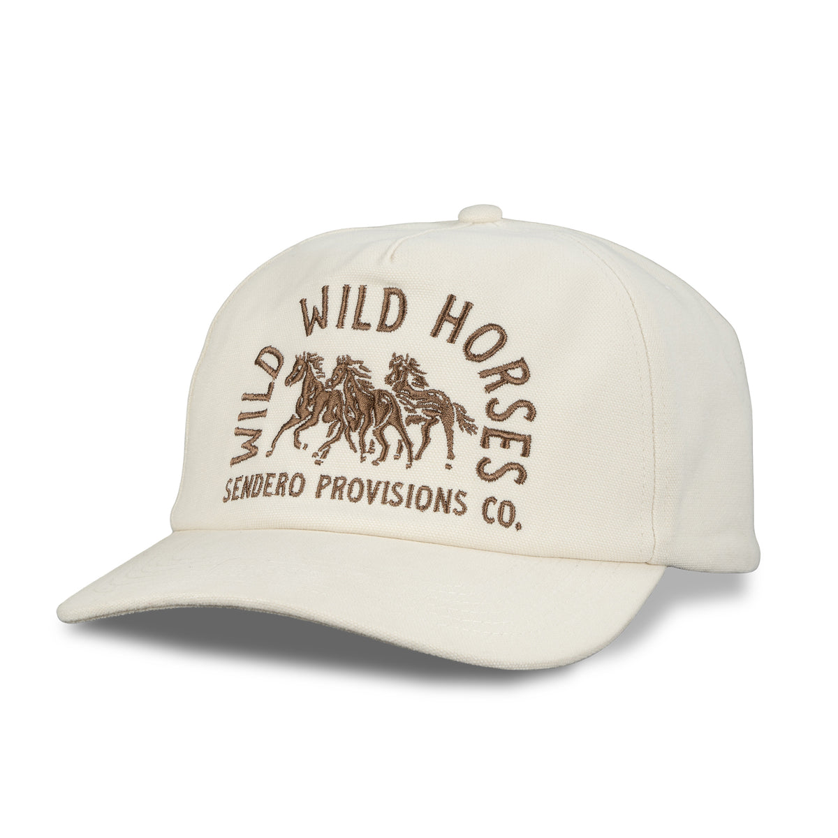 Wild Wild Horses Hat - Cream/Brown