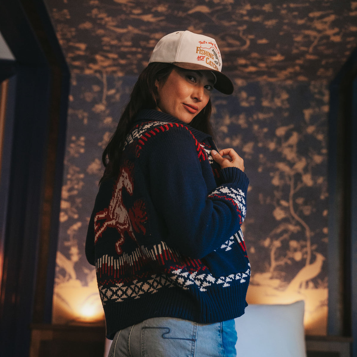 Not Catching Hat - Cream/Brown