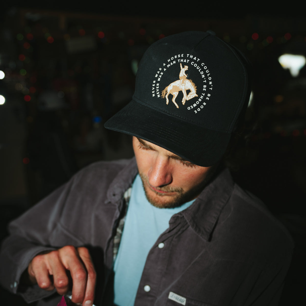Never Was A Horse Hat - Black