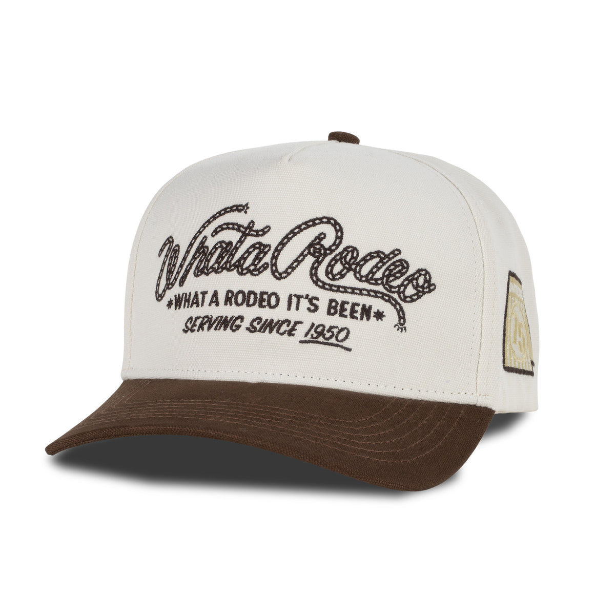 WhataRodeo Hat - White/Brown