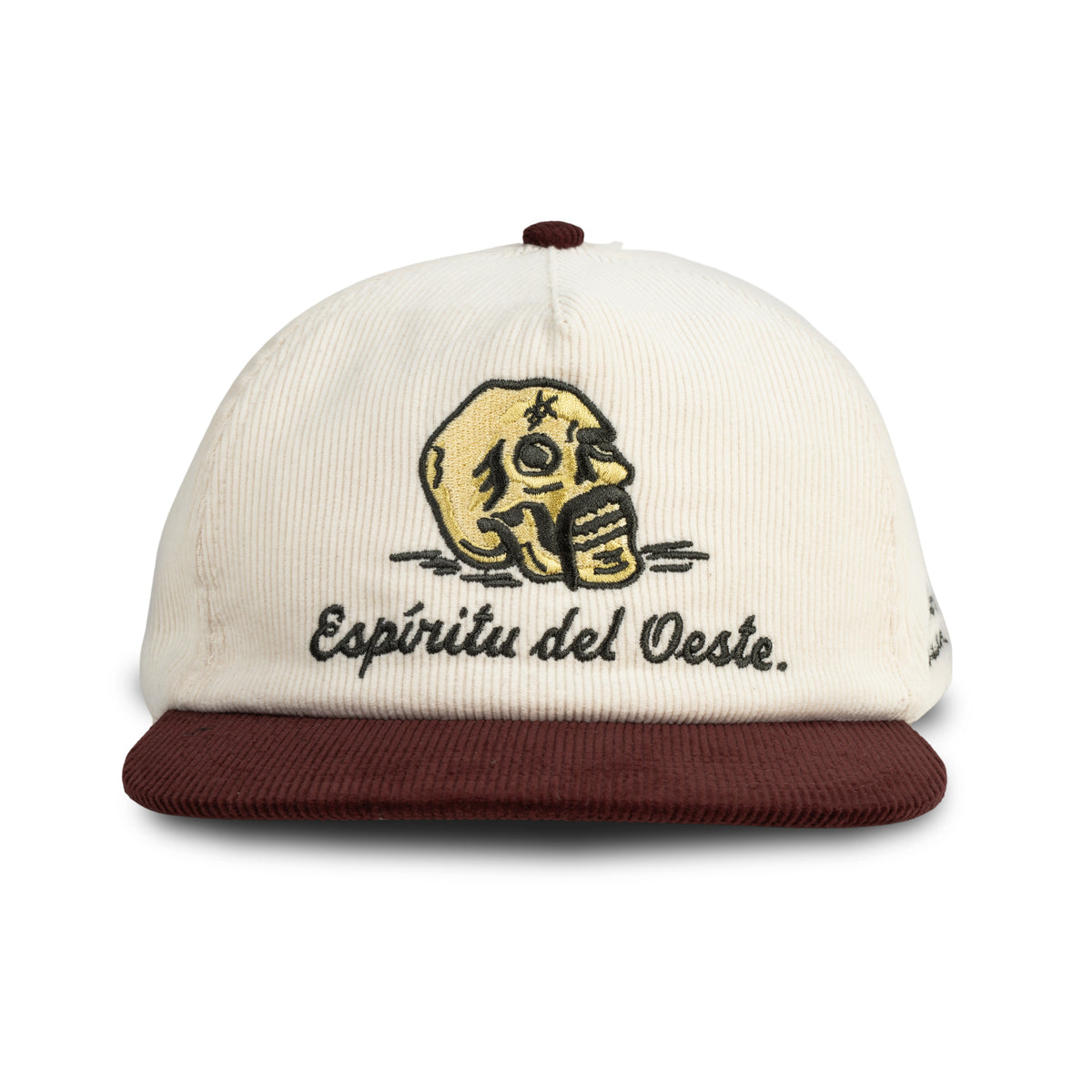 Del Oeste Hat - Cream/Maroon