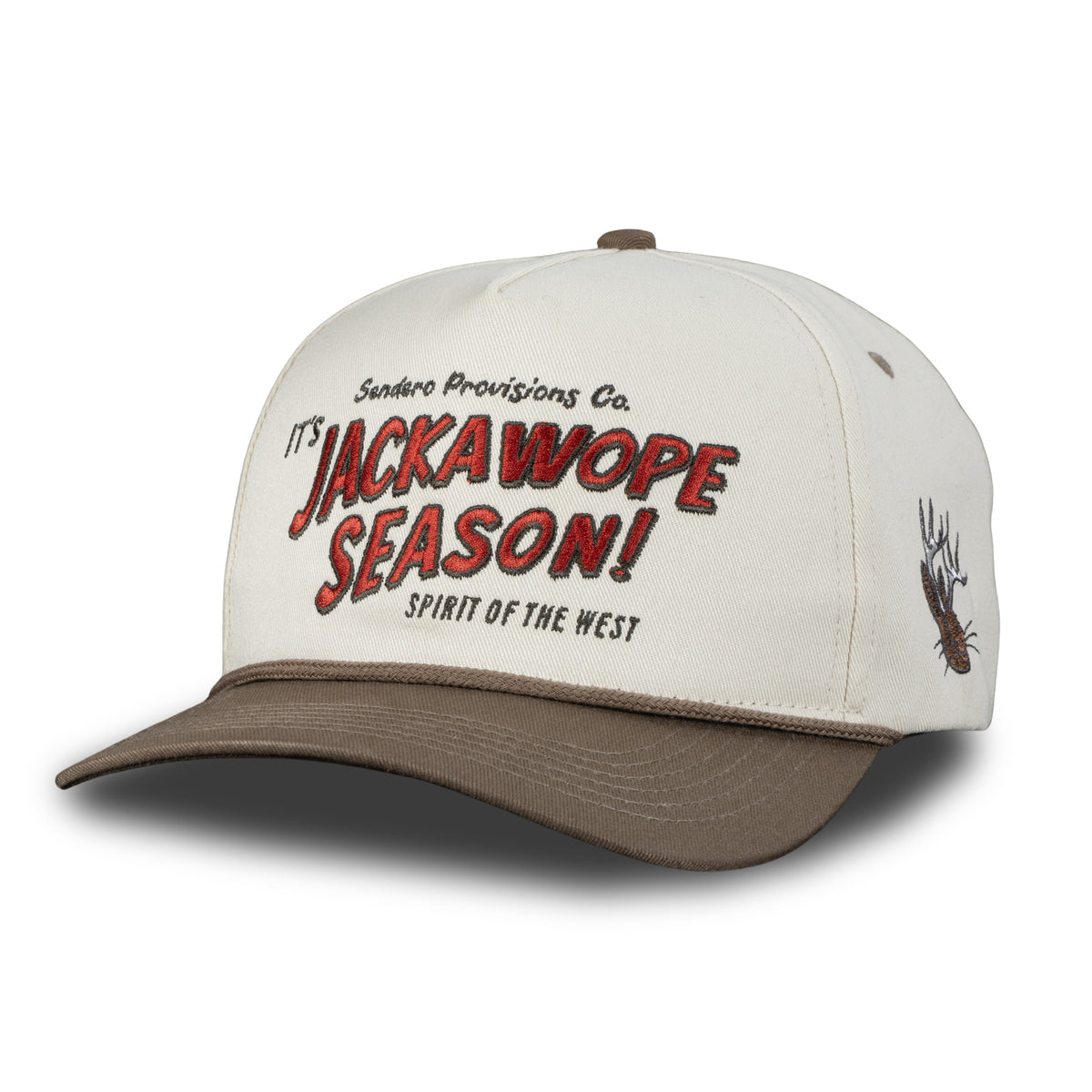 Jackawope Hat - Cream/Brown
