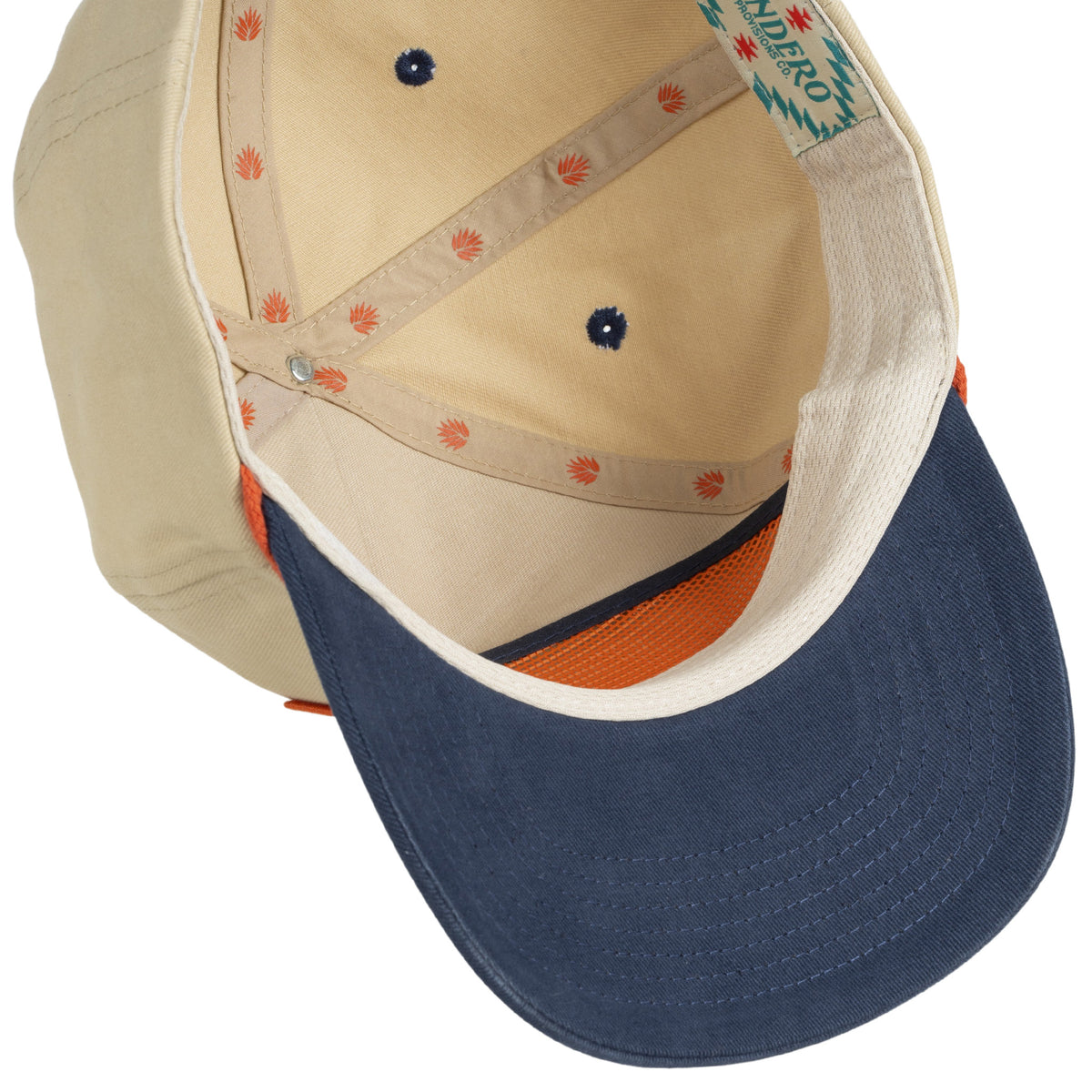 Retro Logo Hat - Felt - Cream/Navy