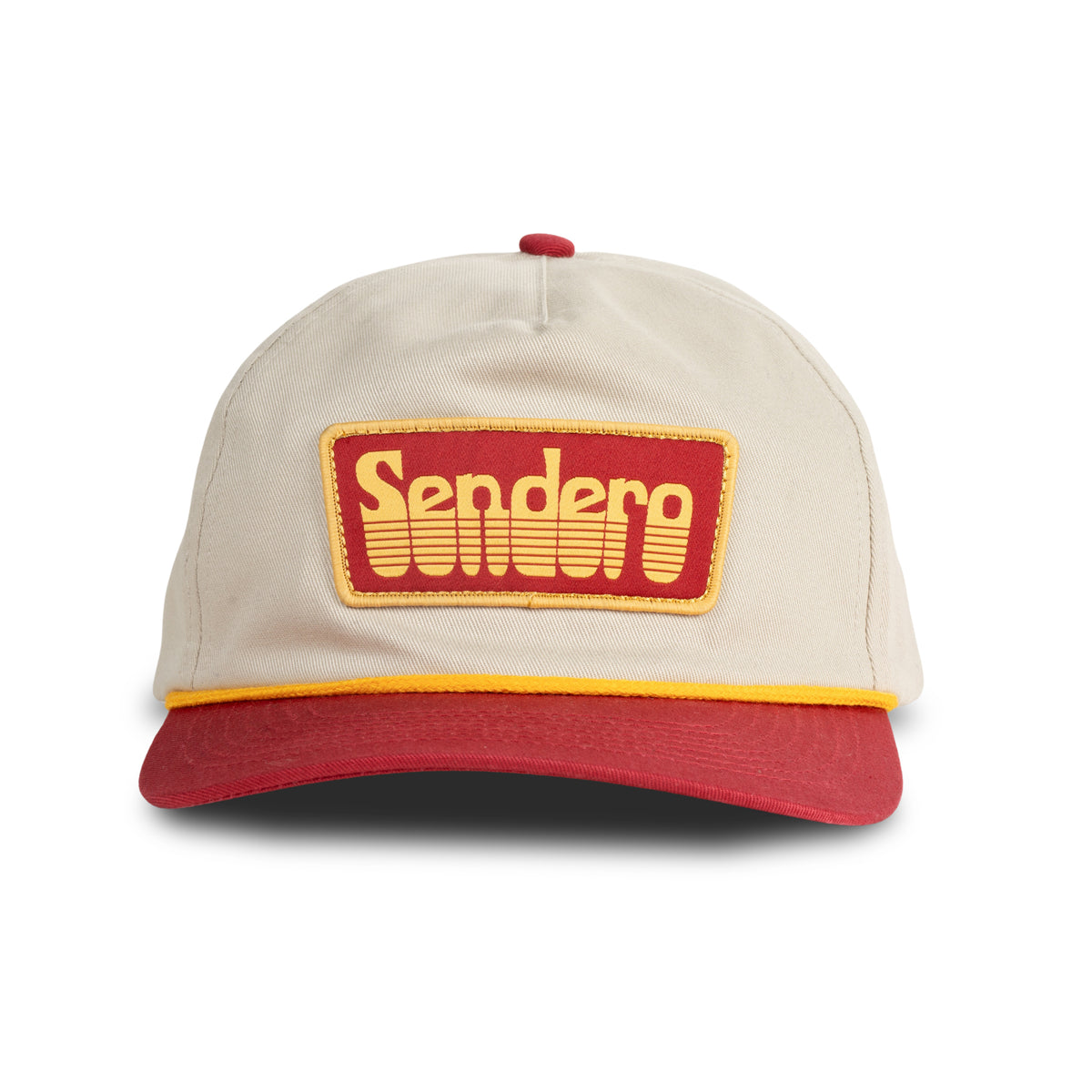 Retro Logo Hat - Felt - Cream/Maroon