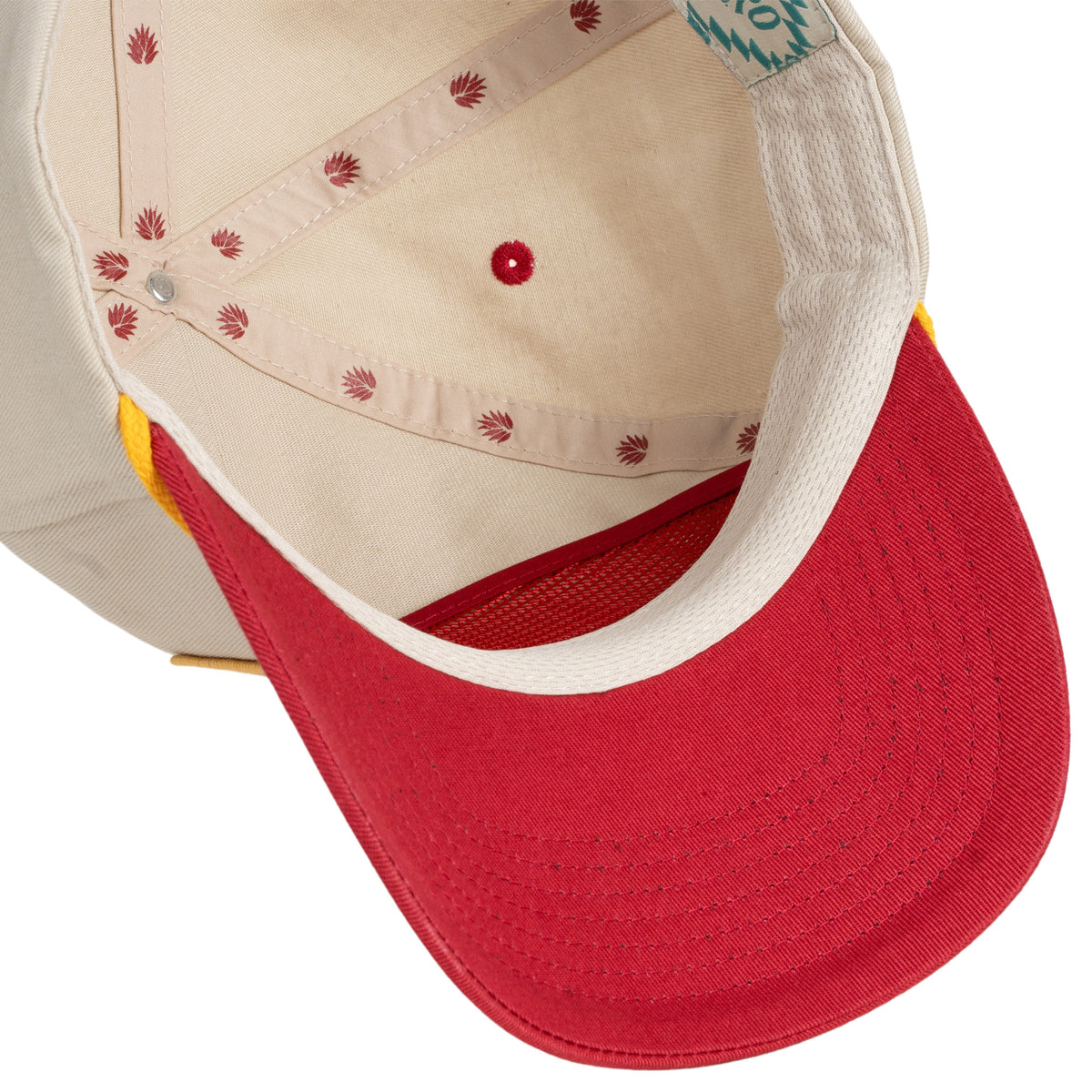 Retro Logo Hat - Felt - Cream/Maroon
