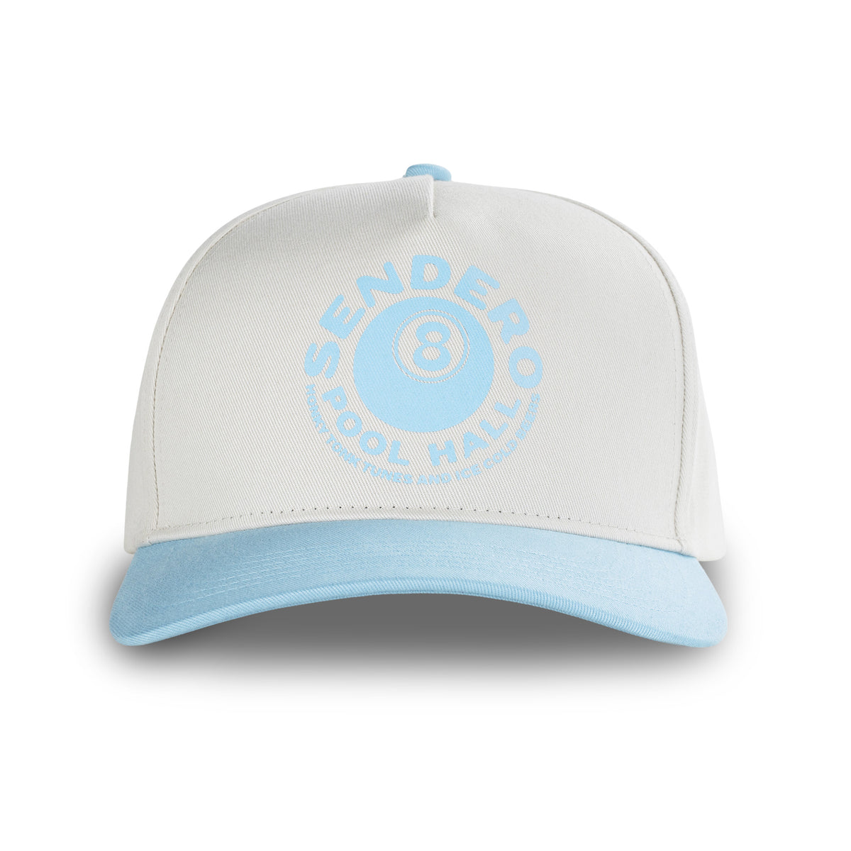 Eightball Hat - Cream/Blue