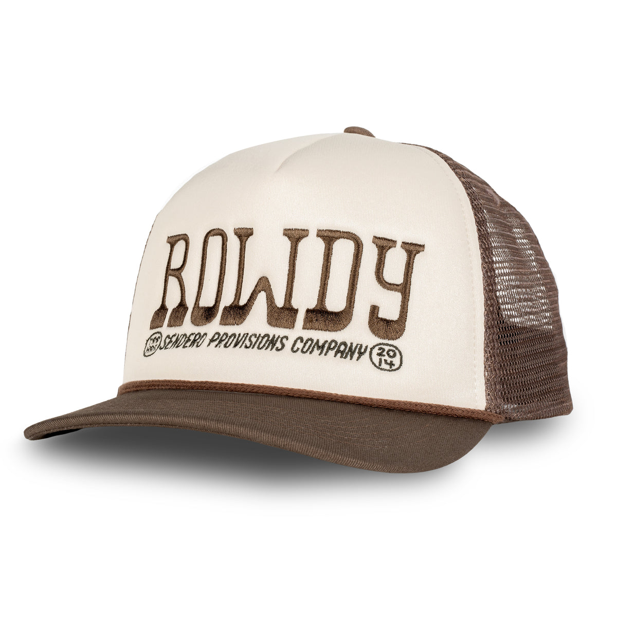 Rowdy Hat - Cream/Brown