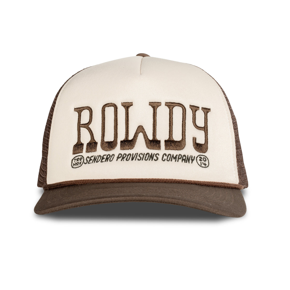 Rowdy Hat - Cream/Brown