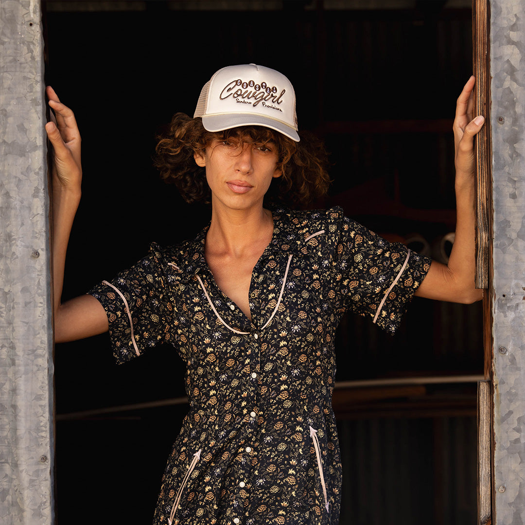 Coastal Cowgirl Hat - Cream/Brown