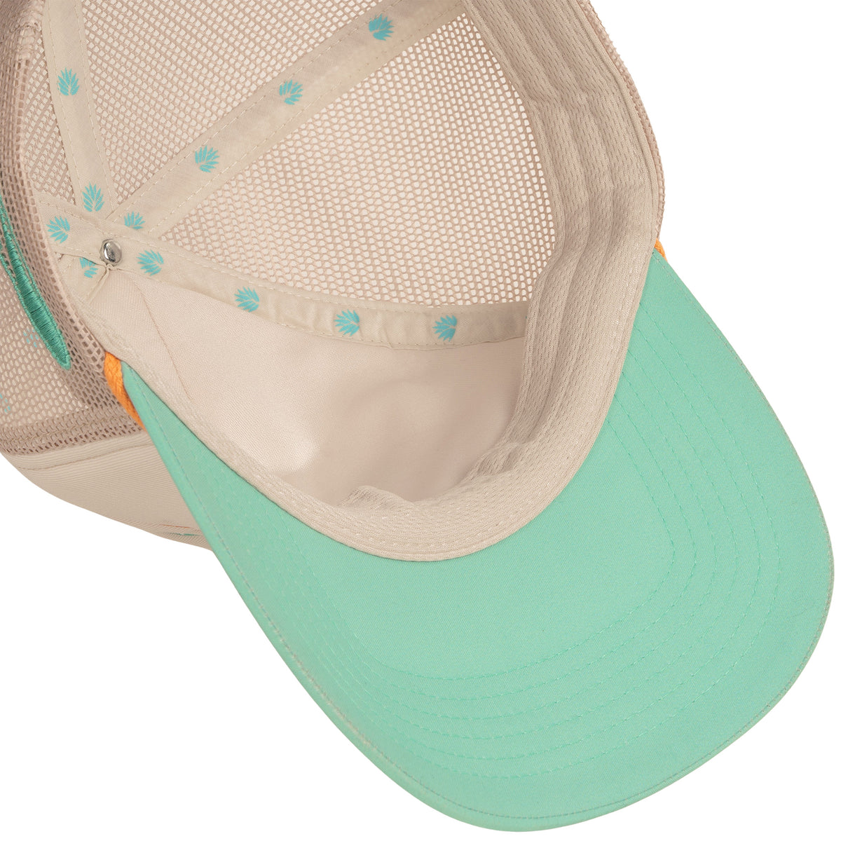 Coastal Cowgirl Hat - Cream/Teal