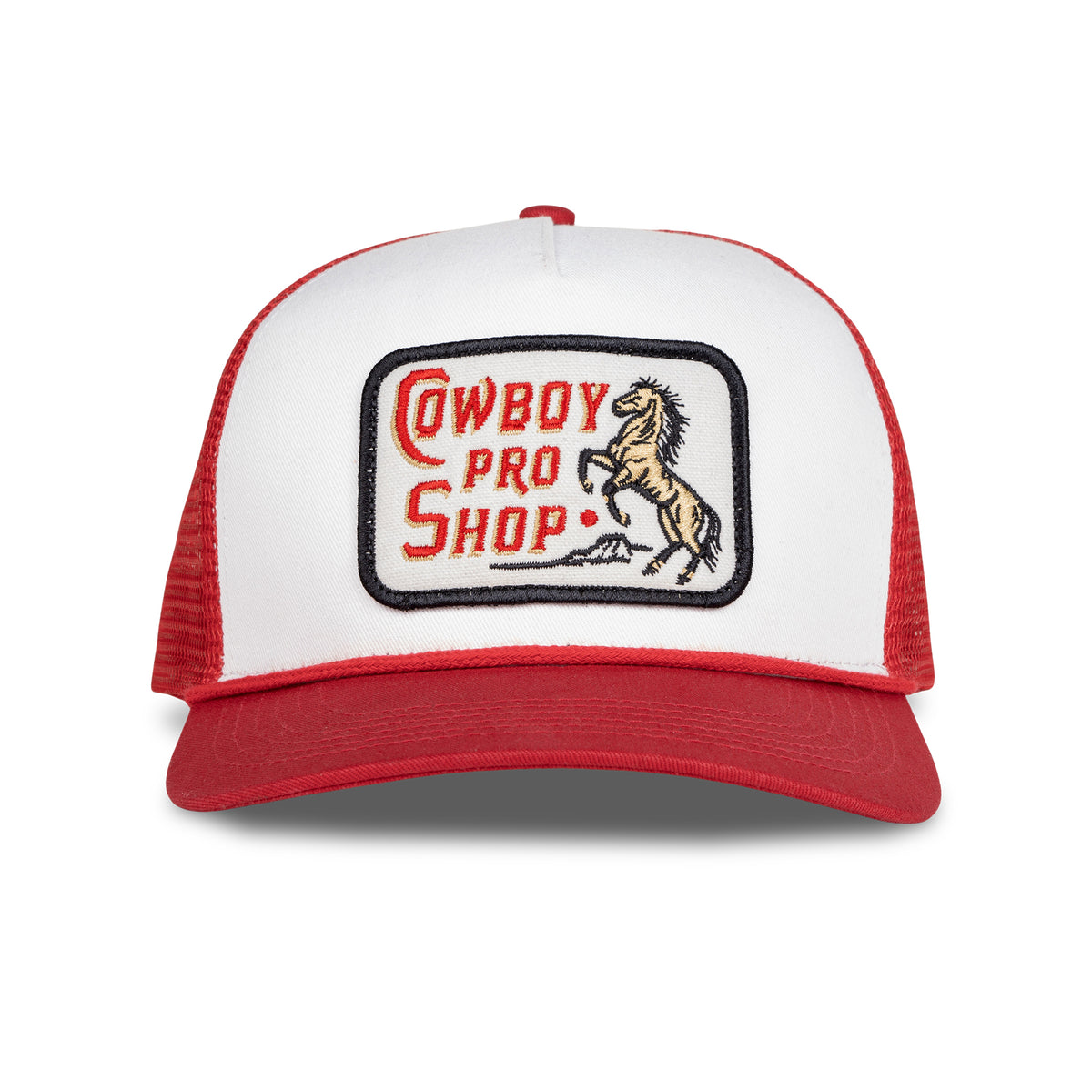 Cowboy Pro Shop Hat - White/Red