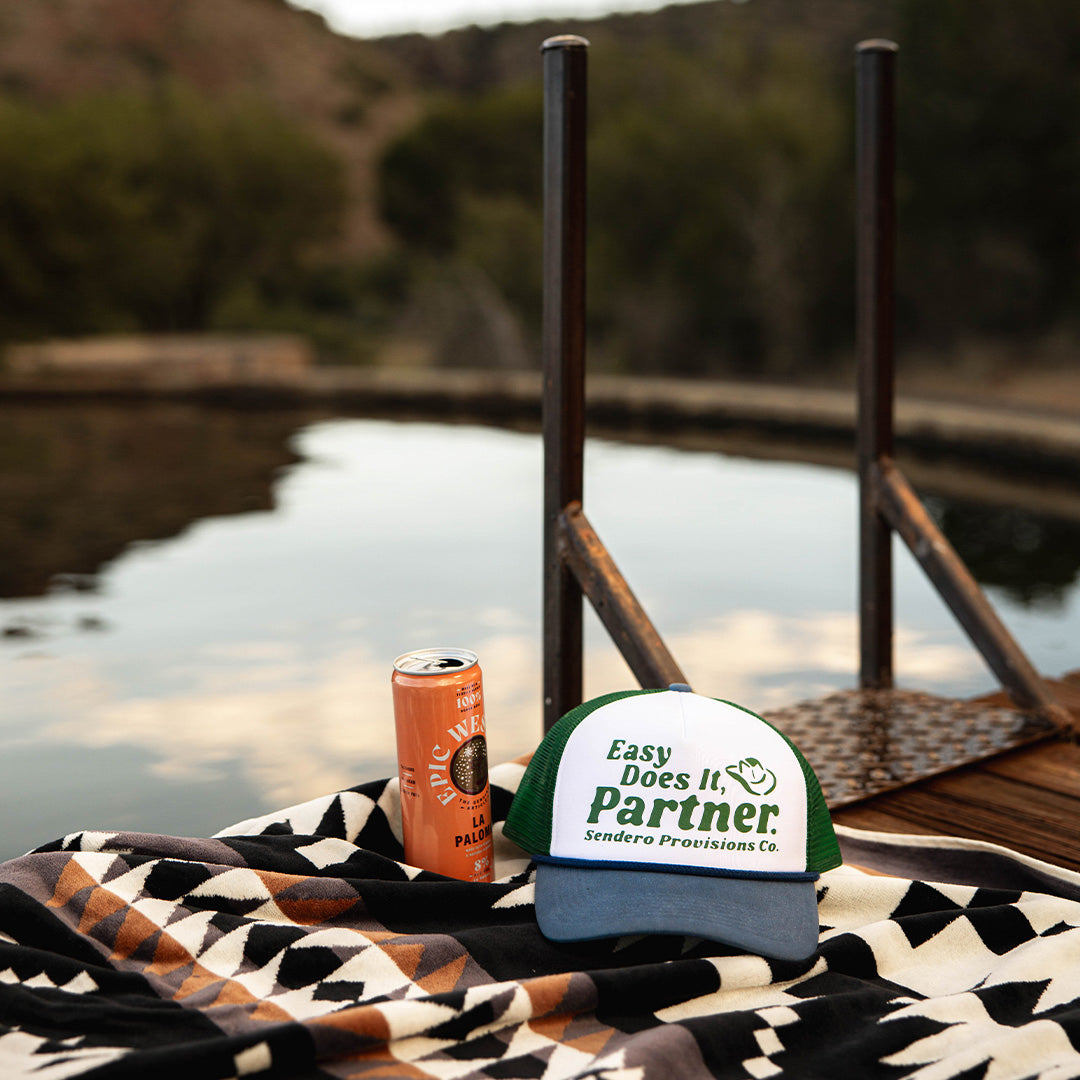 Easy Does It Hat - White/Green