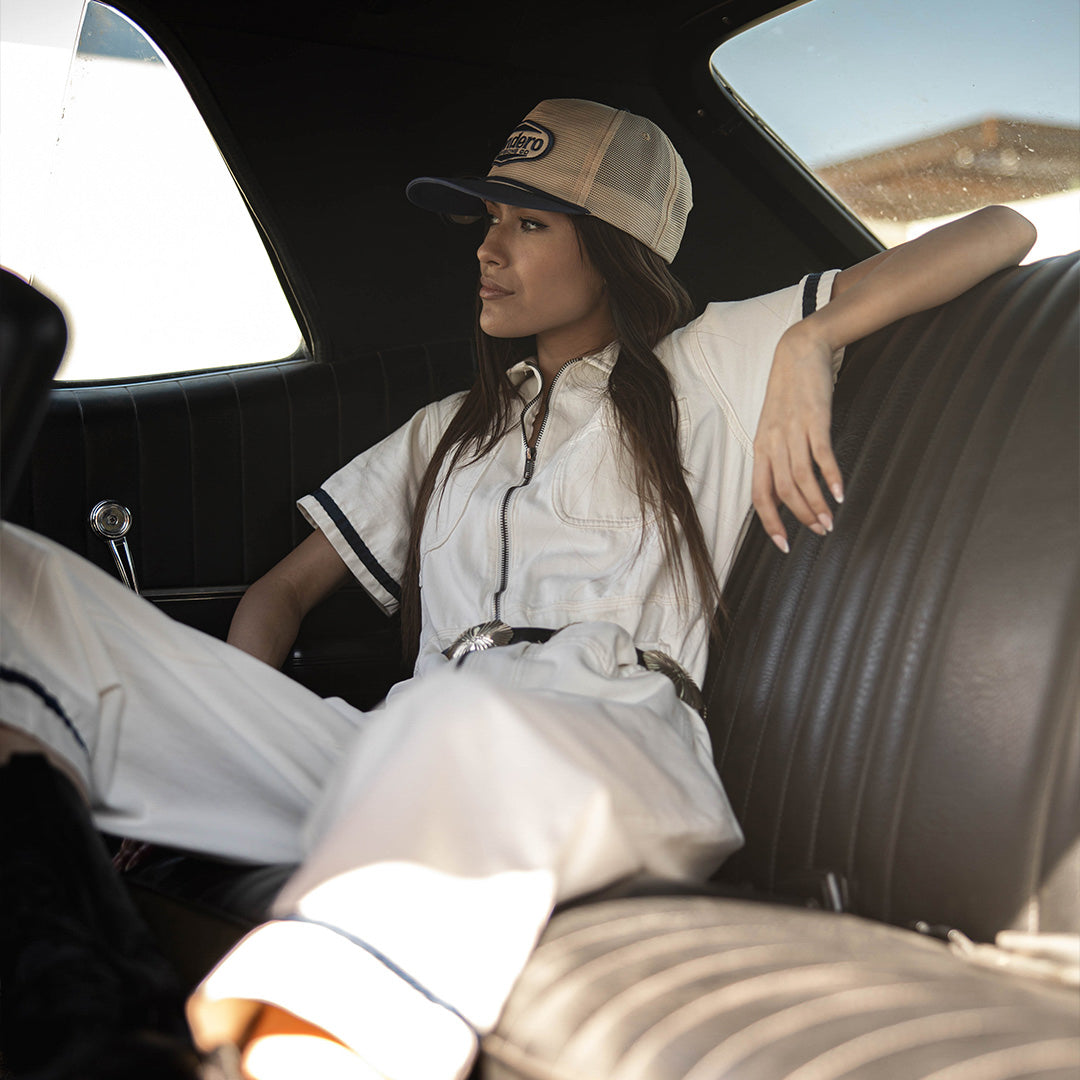 Sendero Supply Hat - Cream/Navy