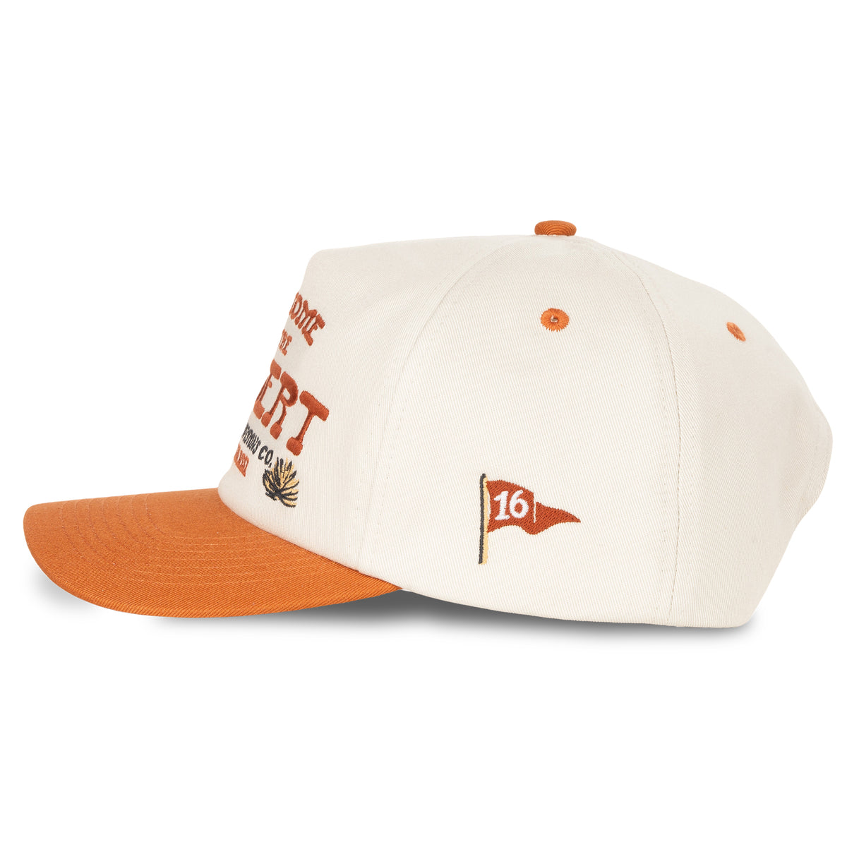 Welcome to the Desert Hat - Cream/Orange