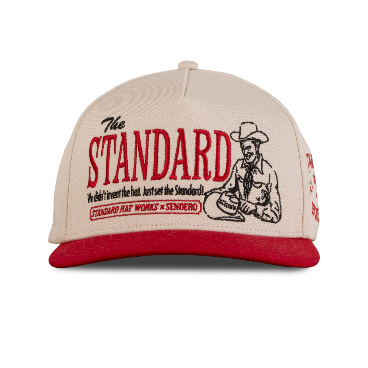 Hat Inventor Hat - Cream/Red