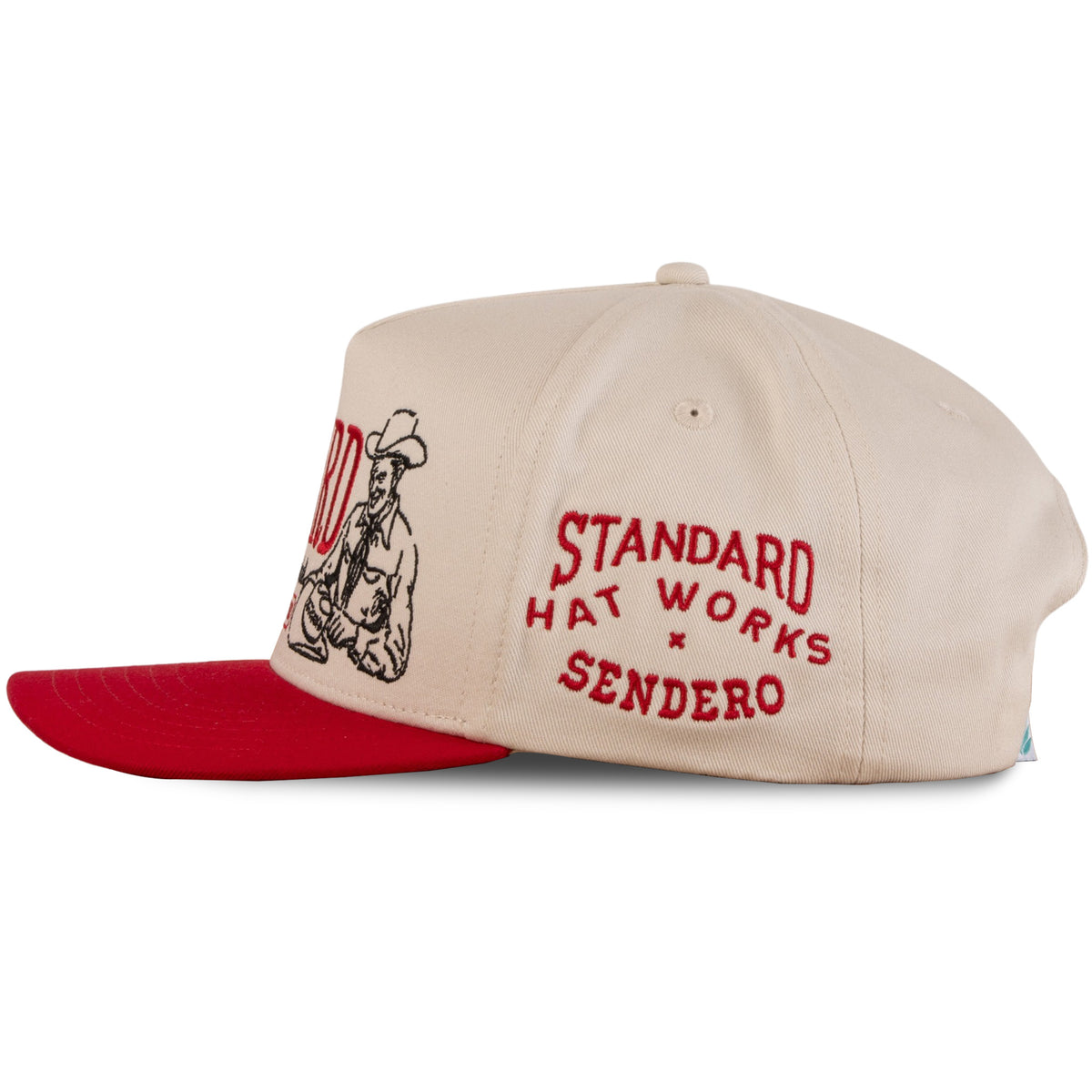 Hat Inventor Hat - Cream/Red