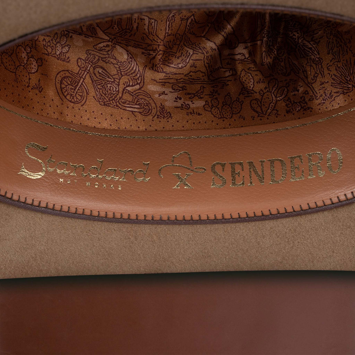 Sendero x Standard Hat Works Minnick Felt Hat - Tan