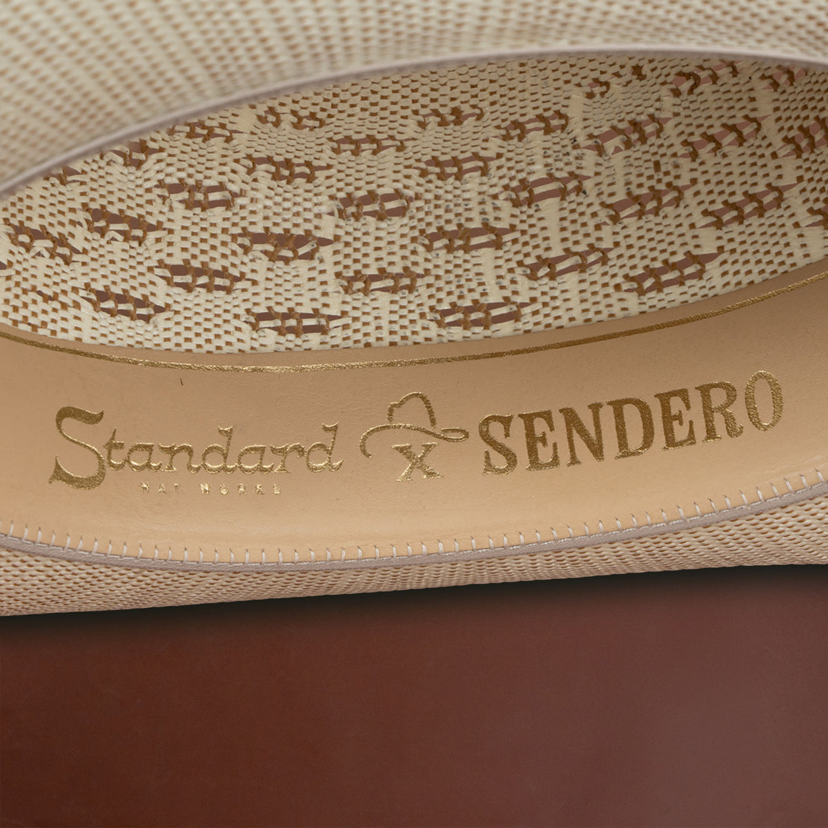 Sendero x Standard Hat Works Roper Straw Hat - Cream