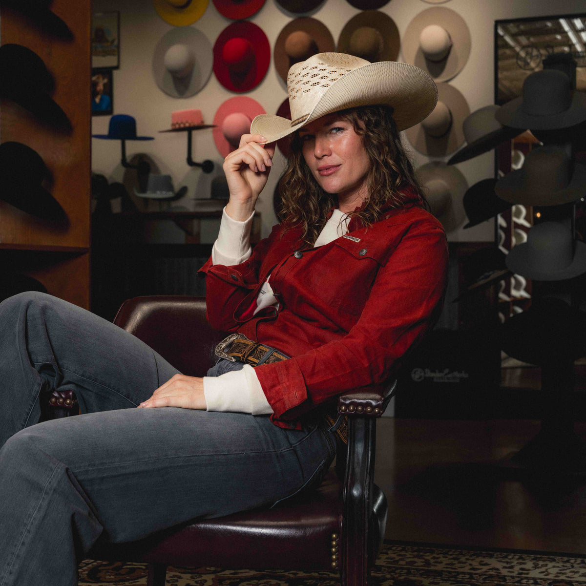 Sendero x Standard Hat Works Roper Straw Hat - Cream