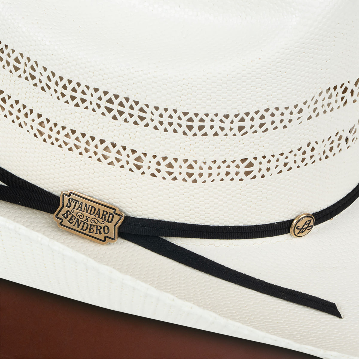Sendero x Standard Hat Works Cattleman Straw Hat - White