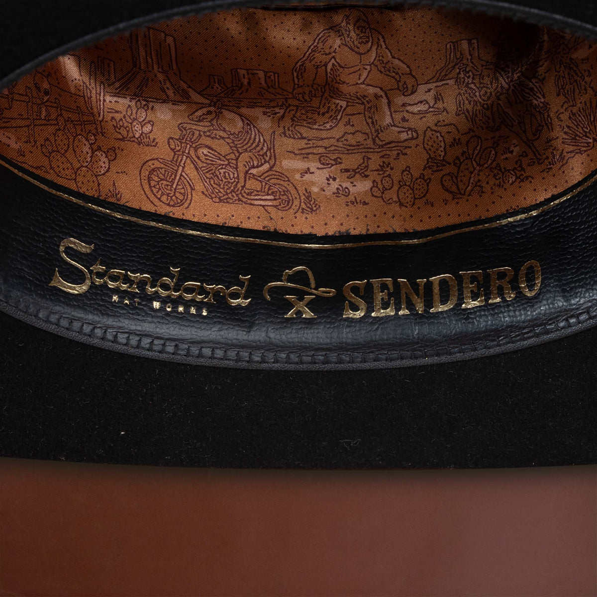 Sendero x Standard Hat Works Cattleman Felt Hat - Black
