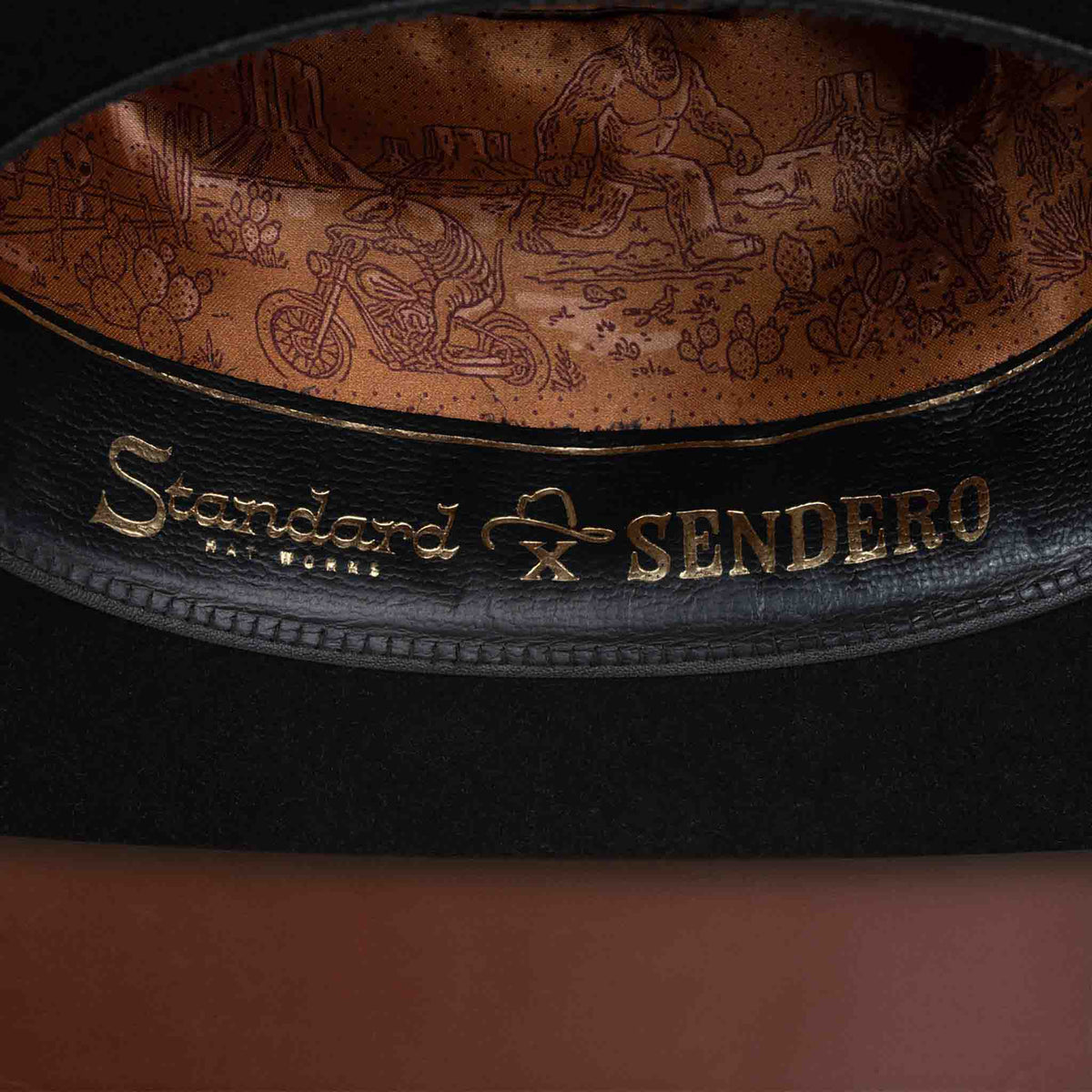 Sendero x Standard Hat Works Cattleman Felt Hat - Black