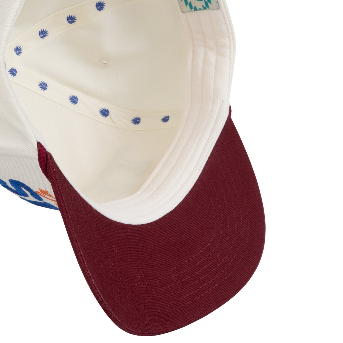 Tejas Hat - Cream/Maroon