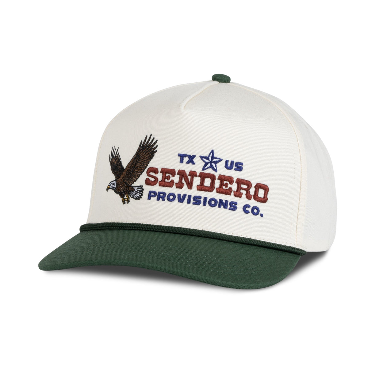 Sky Boss Hat - Cream/Green