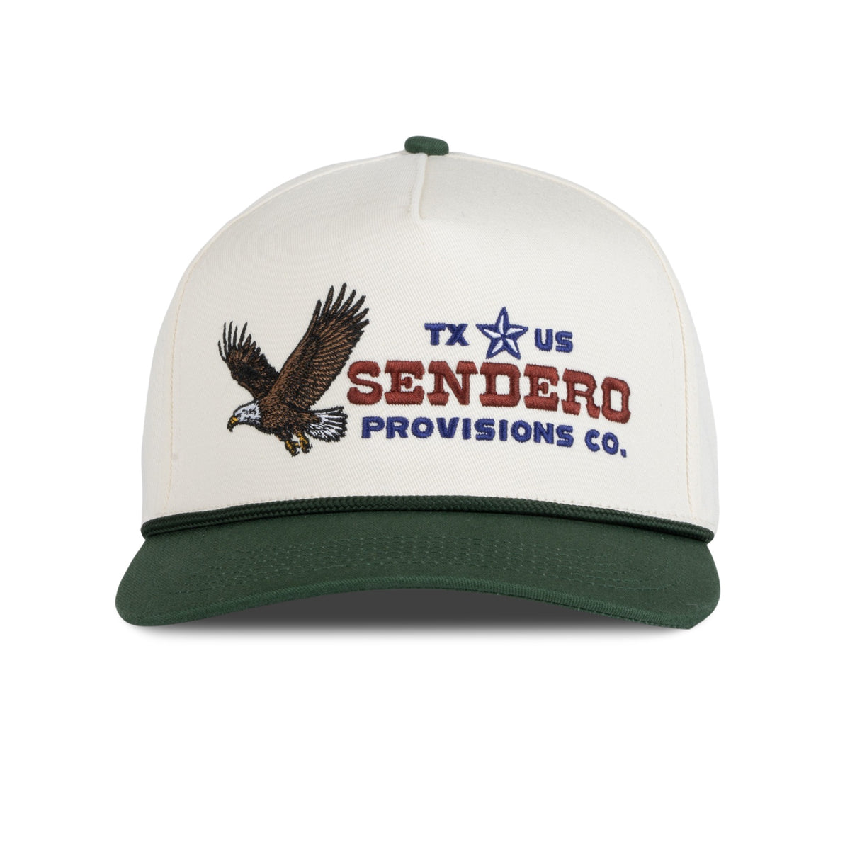 Sky Boss Hat - Cream/Green