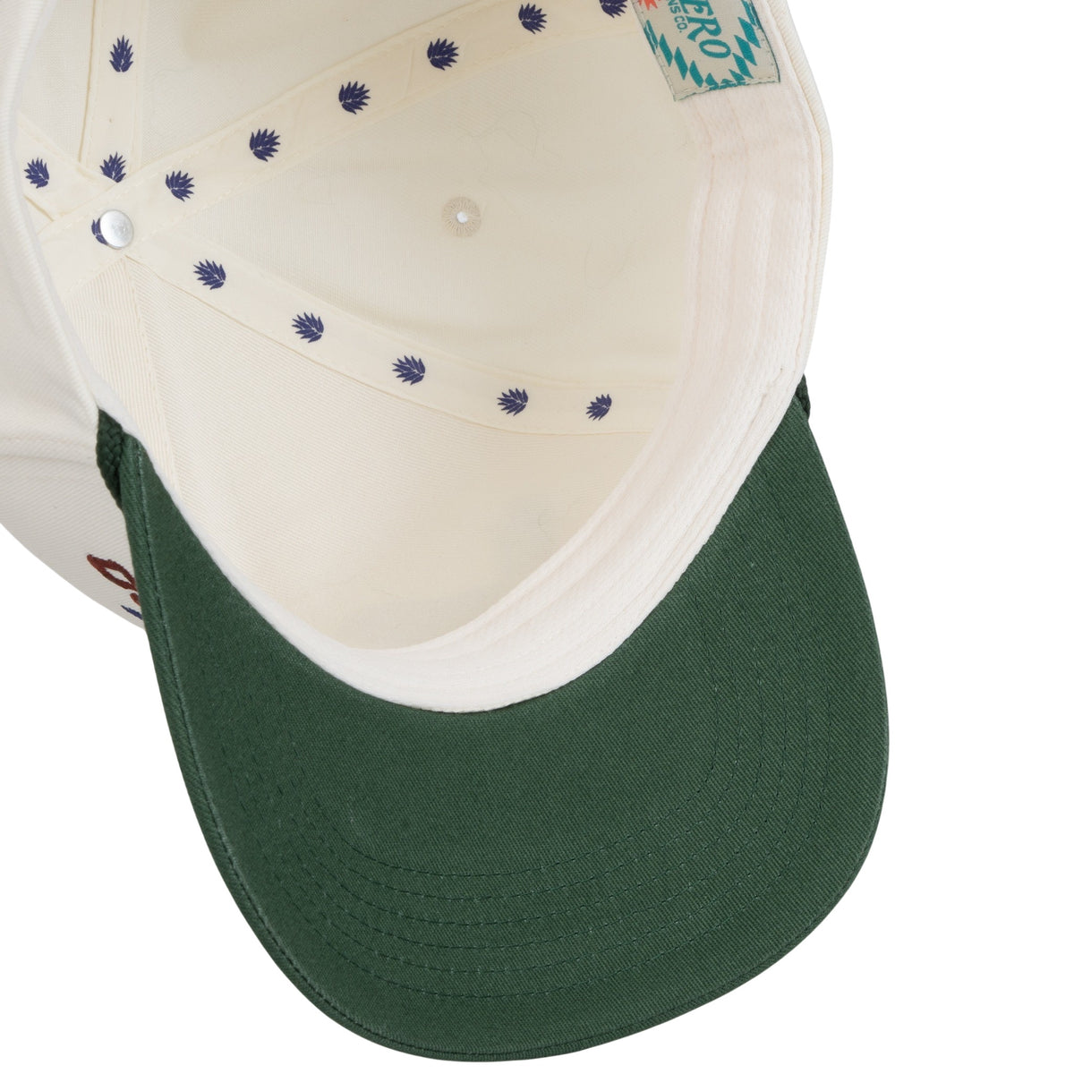 Sky Boss Hat - Cream/Green