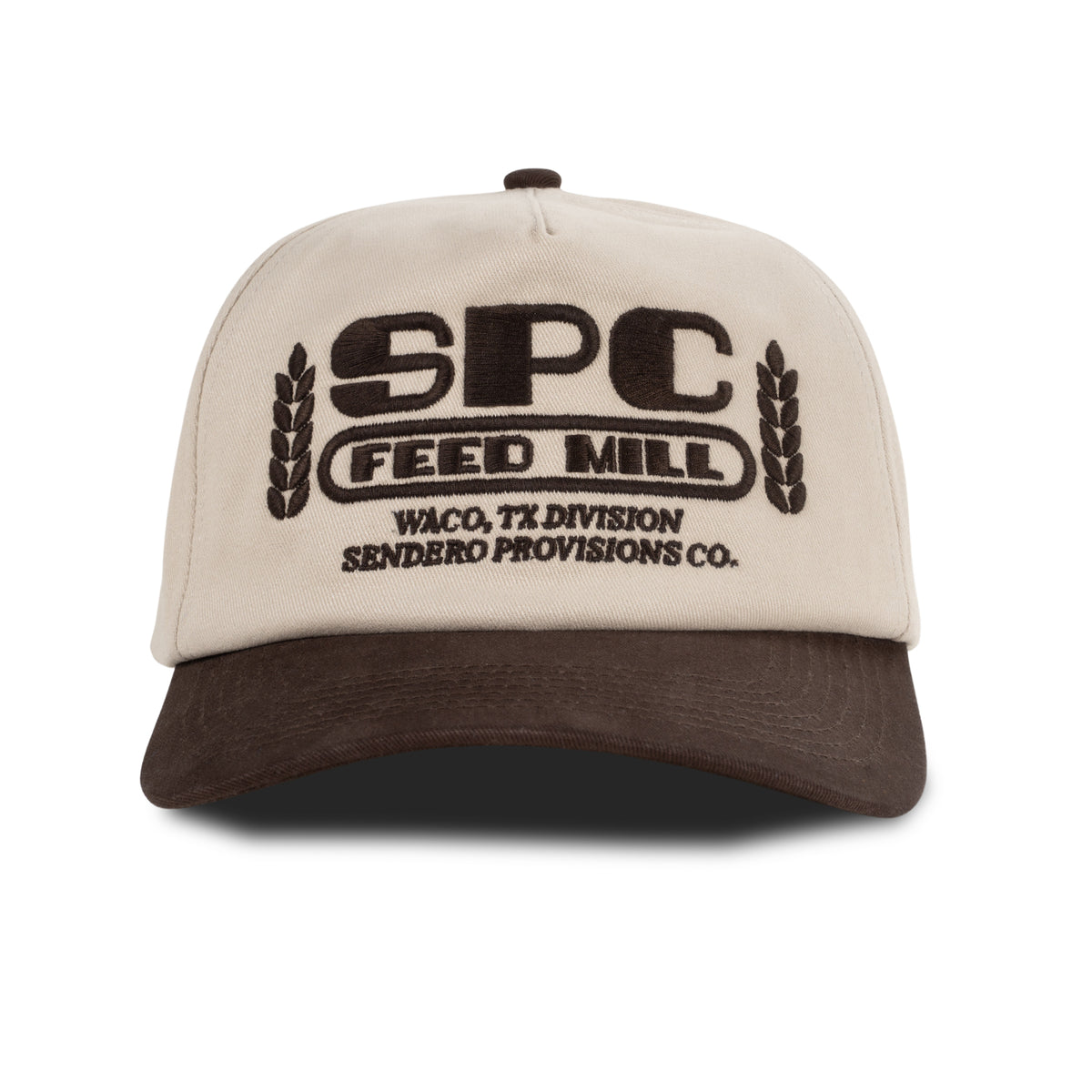 Feed Mill Hat - Cream/Brown