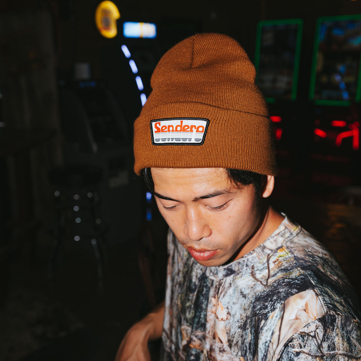 Santa Fe Beanie - Retro Logo - Copper