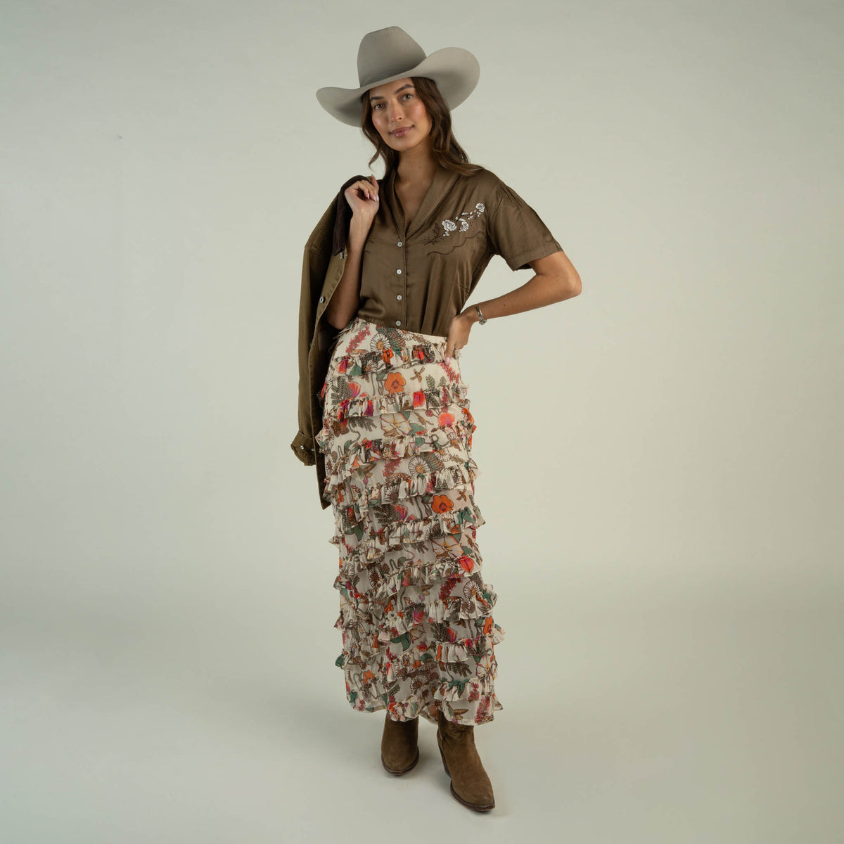 Elena Skirt - Pollinator - Cream