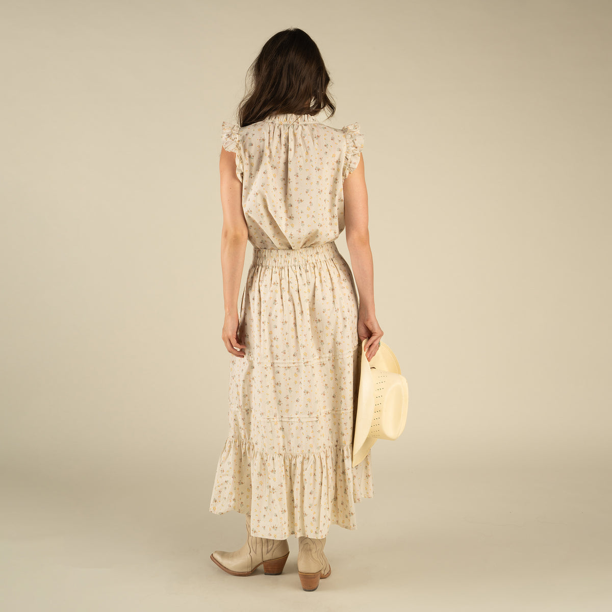 Prairie Skirt - Dustbloom - Antique White