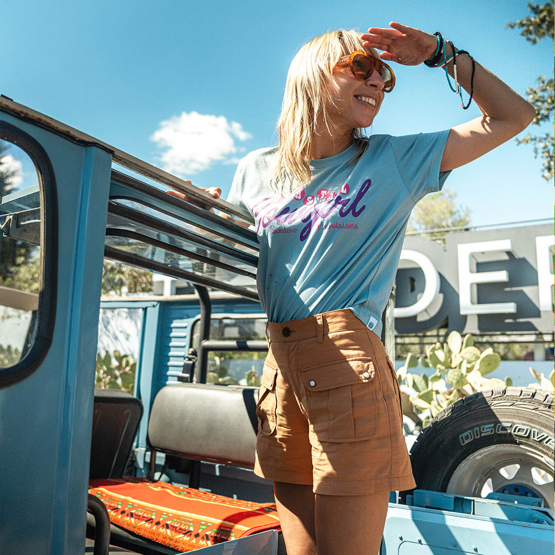 The Natalie Cargo Shorts - Russet