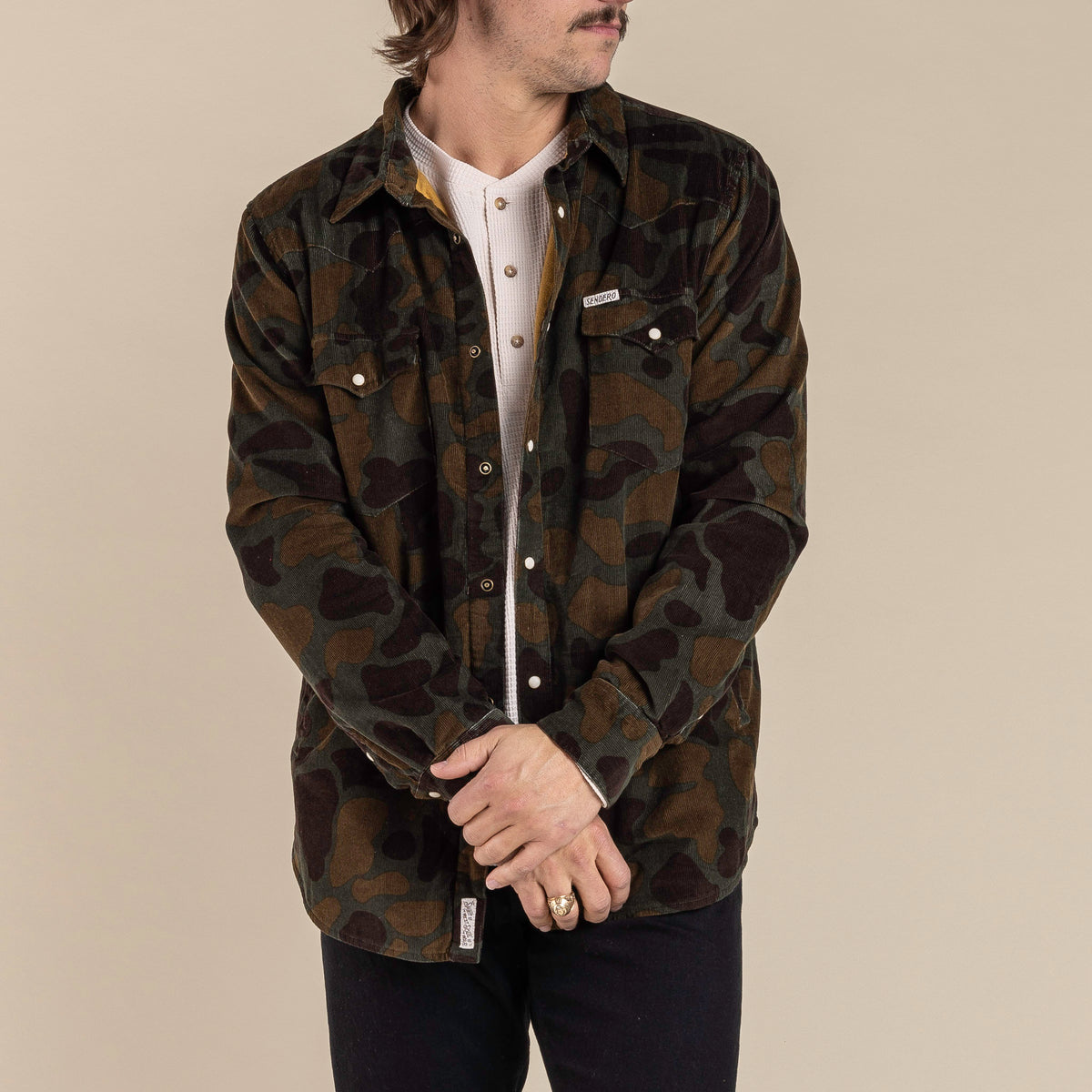 Desperado Shacket - Woodland Camo