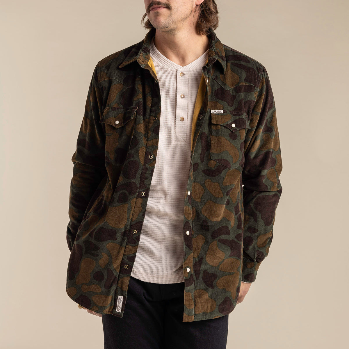 Desperado Shacket - Woodland Camo