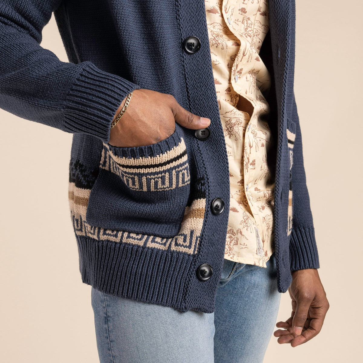 Nuevo Laredo Cardigan - Faded Indigo