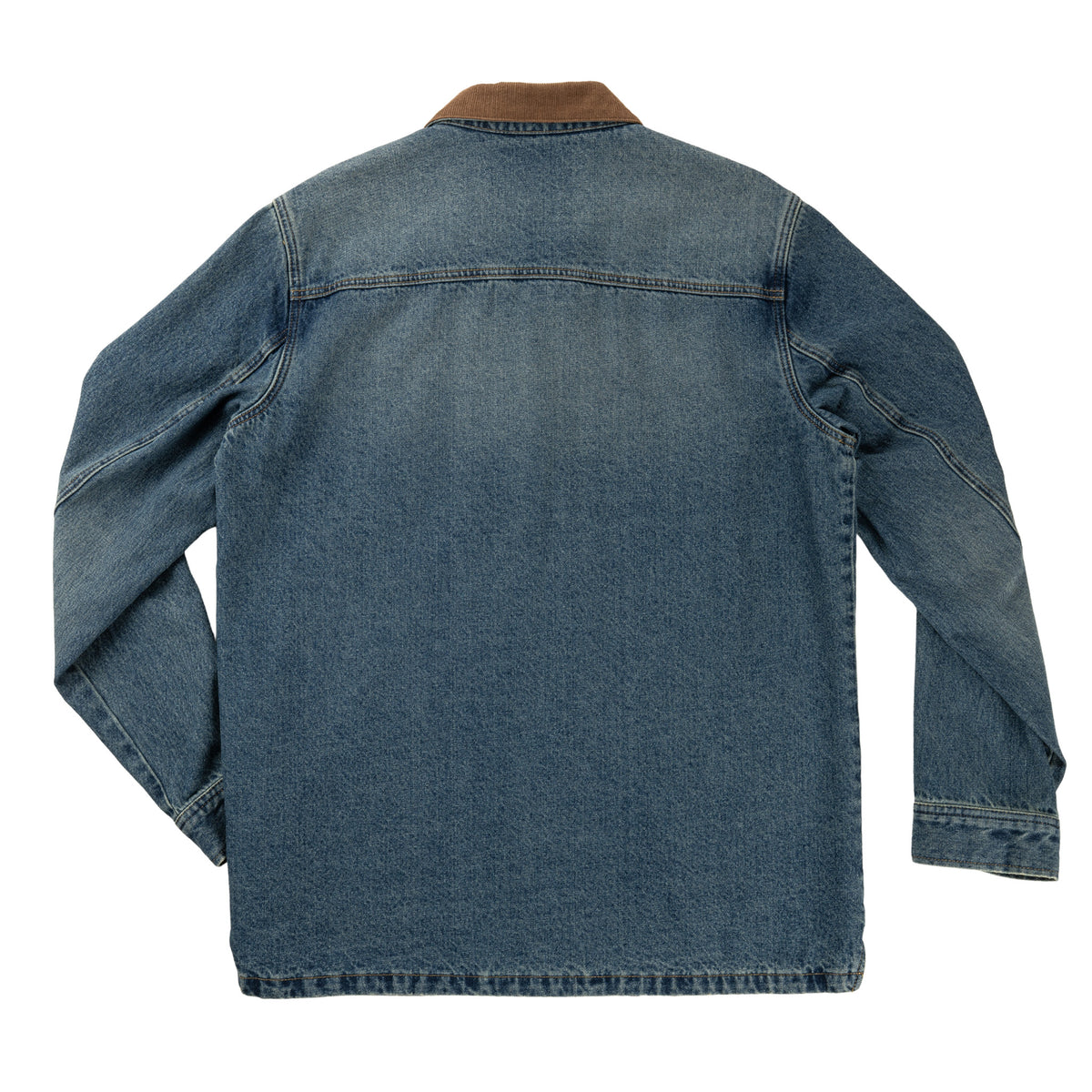 Rustler Chore Jacket - Denim/Brown