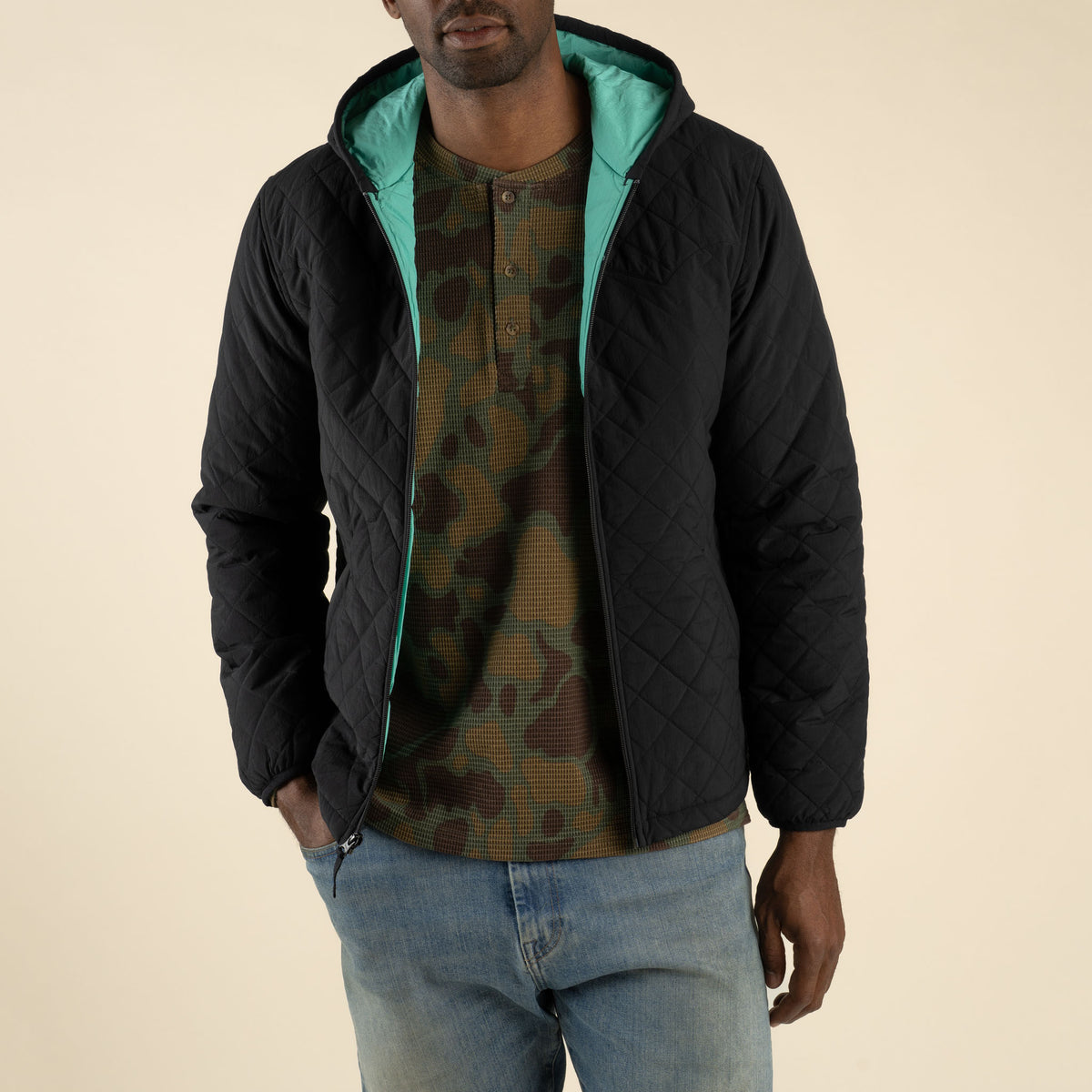 Cloudcroft Hooded Puffer Jacket (Men's) - Black