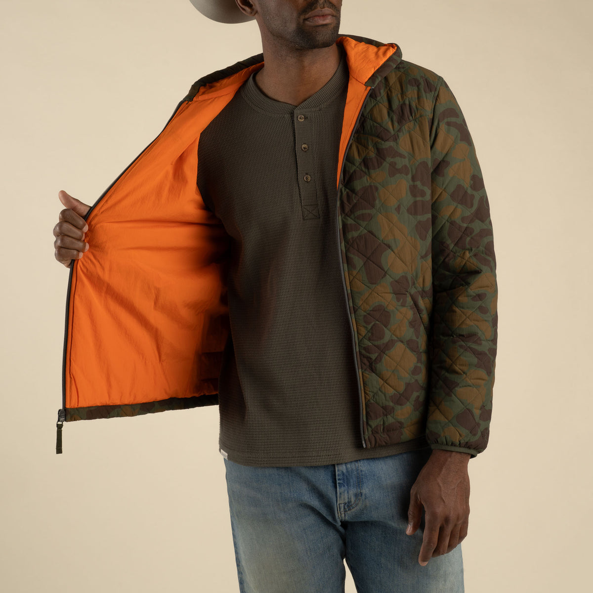 Cloudcroft Hooded Puffer Jacket (Men's) - Forest Camo