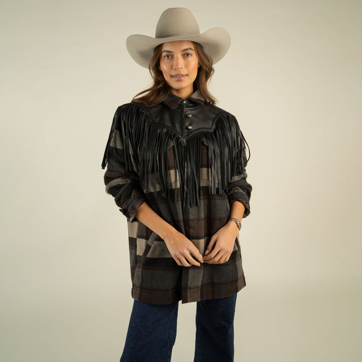 Austin Jacket - Brown/Blue Plaid