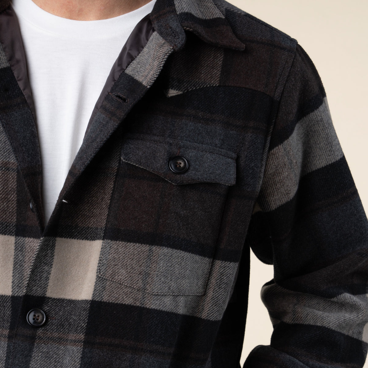 Austin Jacket - Brown/Blue Plaid