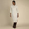 The Annie Pearl Snap Shirtdress - Ecru
