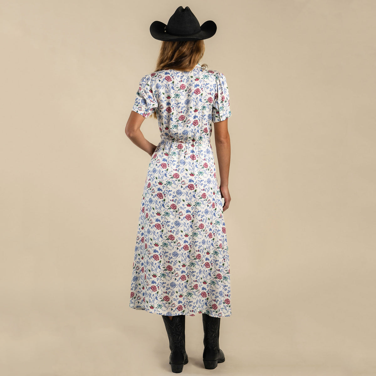 Darcy Dress - White Floral