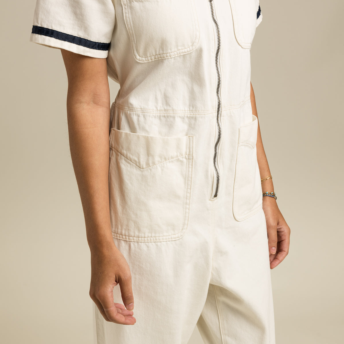 The Dolly Jumpsuit - Ecru