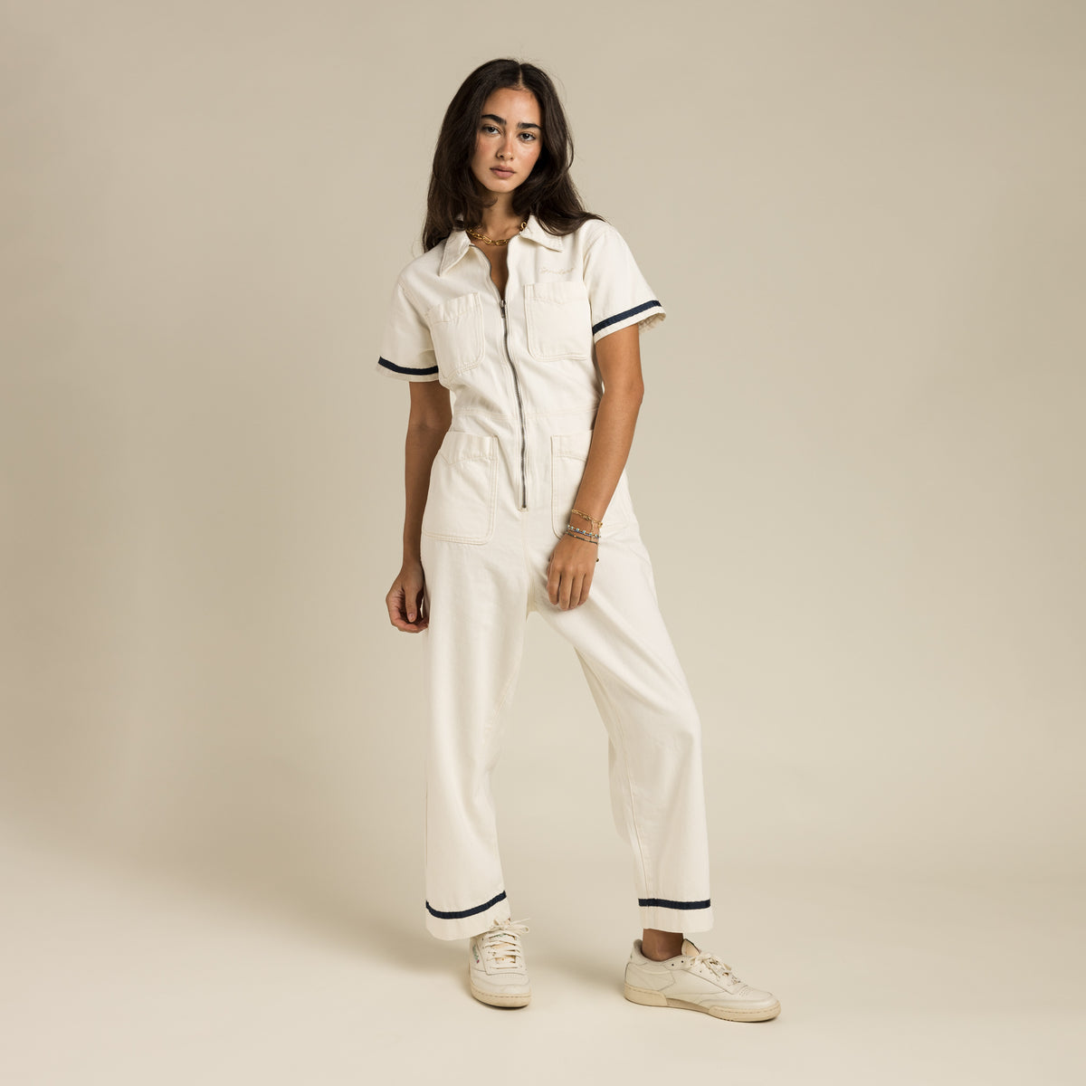 The Dolly Jumpsuit - Ecru