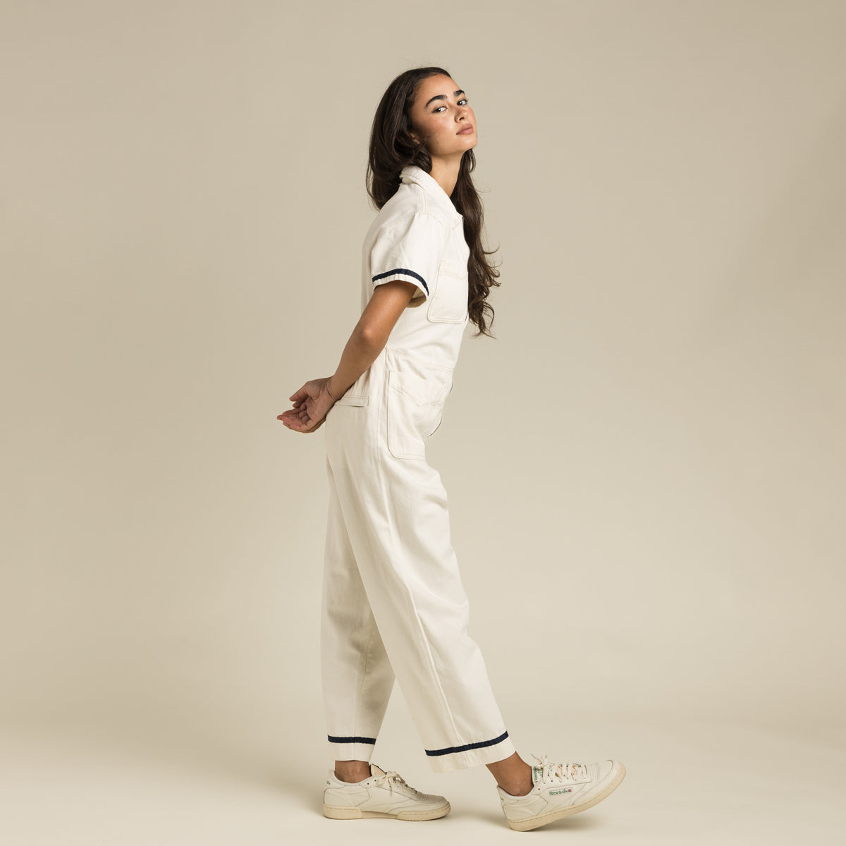 The Dolly Jumpsuit - Ecru