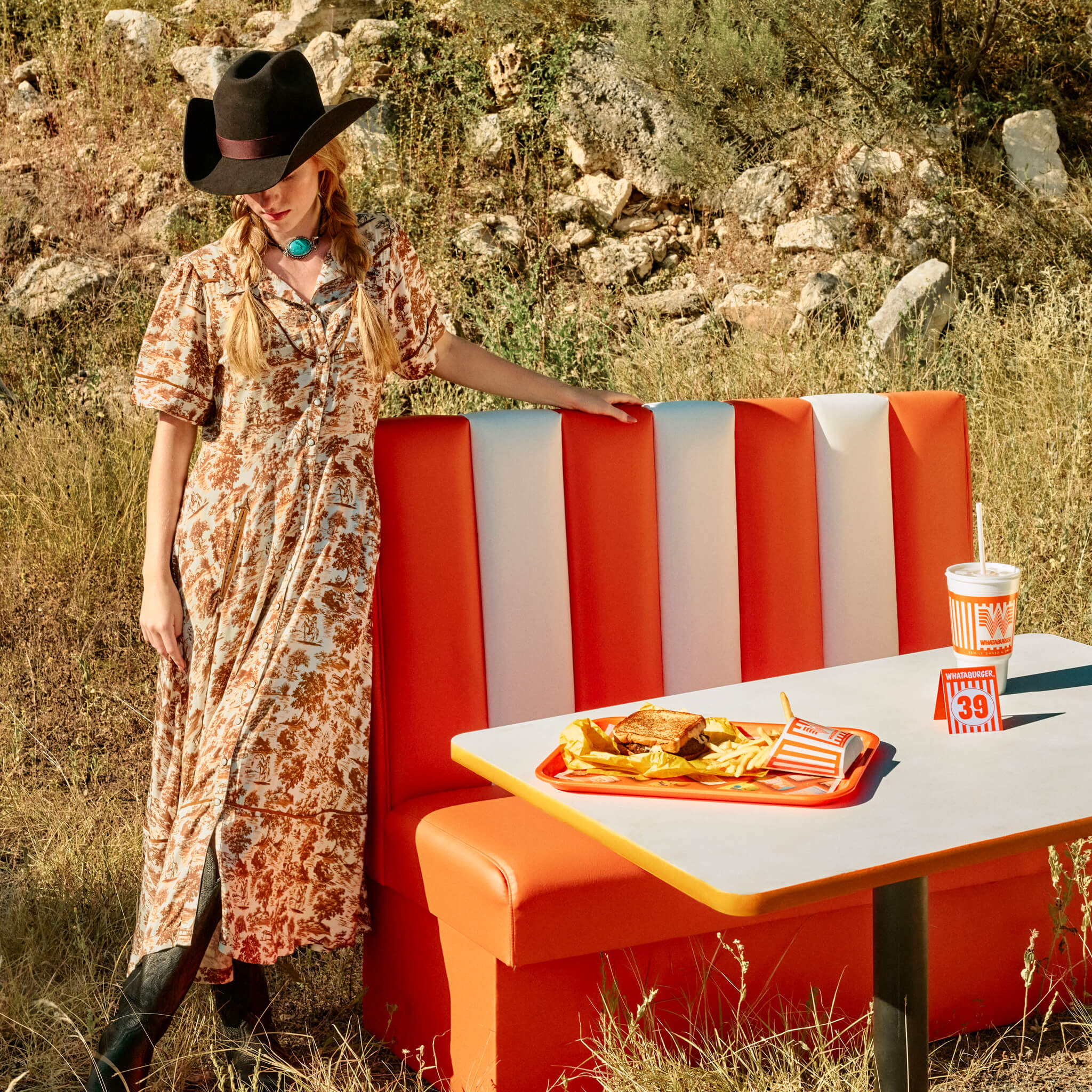 Whataburger x Sendero La Dahlia Dress