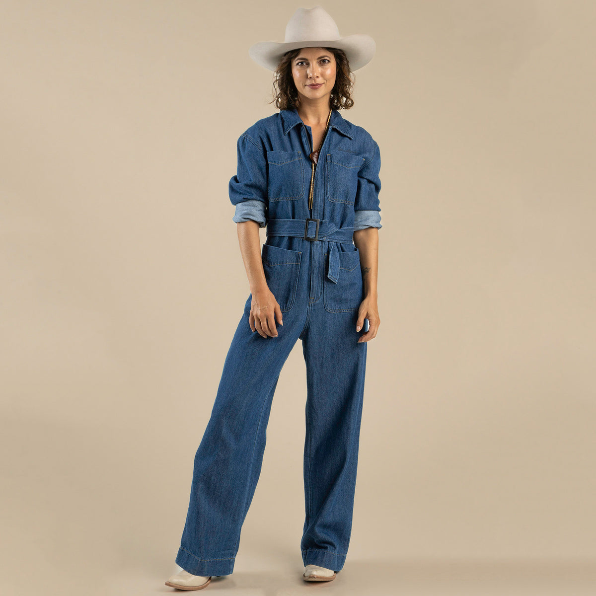 Margot Jumpsuit - Indigo